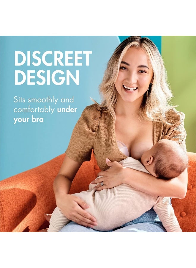 Boon TROVE Silicone Manual Breast Pump with Travel Pouch - Hands Free Breast Pump - Passive Breast Milk Collector Shell for Newborns - Breastfeeding Essentials - Image 4