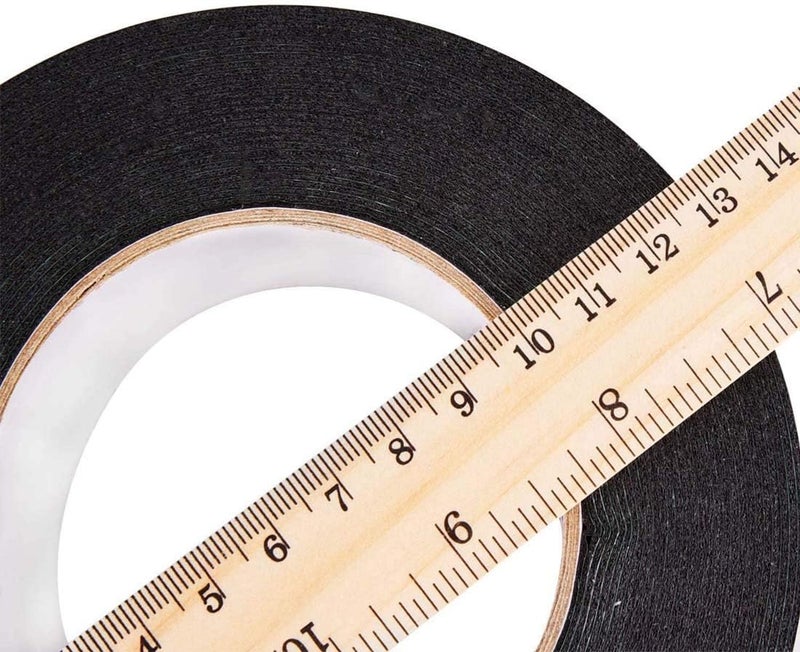 كوزي شريط إسفنجي مزدوج الجوانب، شريط لاصق مقاوم للماء، لفة شريط لاصق للوحات أرقام السيارات، لون أسود، 10 أمتار (50 مم) - Image 4