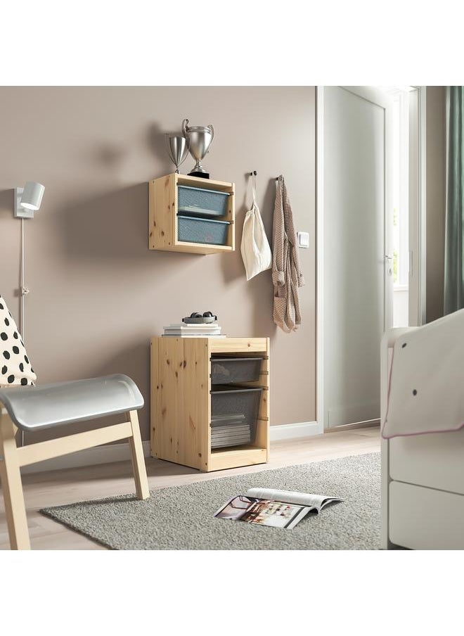 Storage Combination, Light White Stained Pine/Dark Grey, 32X44X52 Cm - pzsku/Z69F62B8F14AC05A9CEF4Z/45/_/1732971177/525863d3-bfb8-49db-8bc7-66c4d4a78411