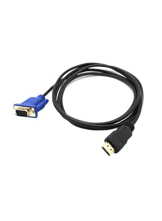 وصلة متعددة الوسائط عالية الوضوح إلى Vga عالي الوضوح بدقة 1080P بطول 1.8/ 3.0 أمتار مع كابل محول صوت متعدد الألوان