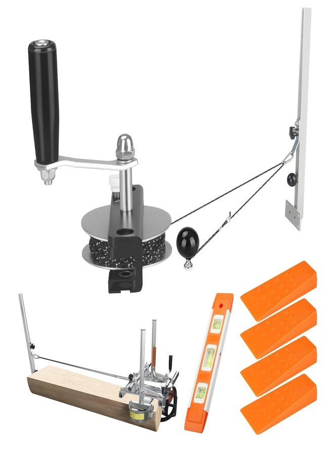 HOTYELL Chainsaw Mill Winch Kit for Chain Saw Milling - Efficient Chainsaw Accessories with Lever Arm, Perfectly Balances The Saw Mill, Easier and Smoother (Winch Kit + 4 Tree Felling Wedges) - Image 1