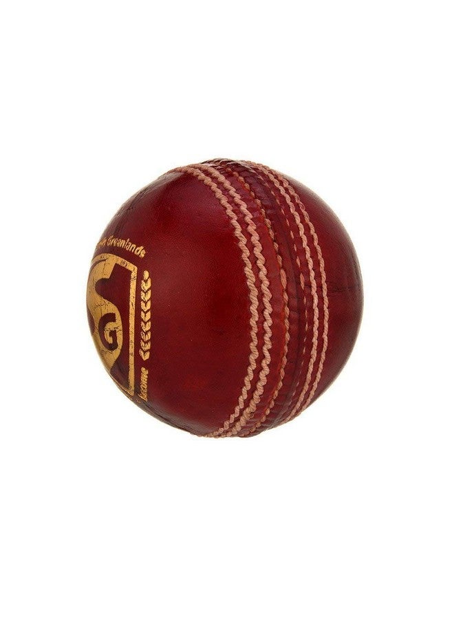 SG Bouncer Leather Ball (Red) , Standard Size - Image 5