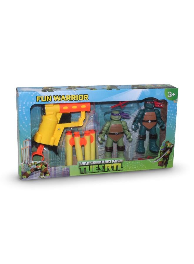 OKO Fun Warrior Ninja Turtles Foam Blaster Set – A2-4/5 - Image 1