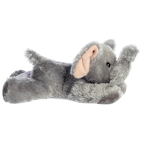 Aurora® Adorable Mini Flopsie™ Ellie™ Stuffed Animal - Playful Ease - Timeless Companions - Gray 8 Inches - Image 3