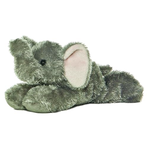 Aurora® Adorable Mini Flopsie™ Ellie™ Stuffed Animal - Playful Ease - Timeless Companions - Gray 8 Inches - Image 1