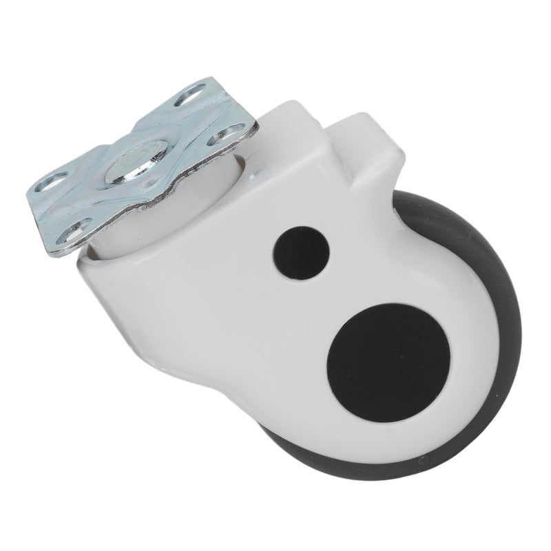 Heavy Duty Caster: 360 Degree Rotation Silent Premium Rubber Wheel - Reduced Operator Stress Easy Install Swivel Castor for Hospital Beds Equipment Carts Furniture Mobile Devices - Image 1