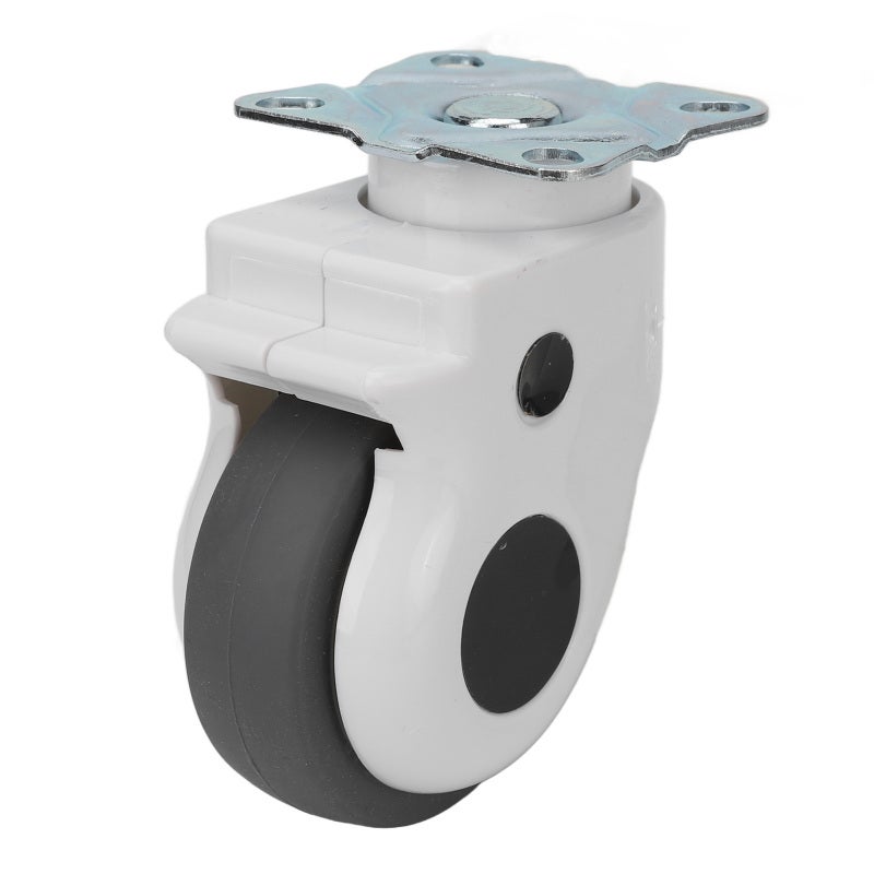 Heavy Duty Caster: 360 Degree Rotation Silent Premium Rubber Wheel - Reduced Operator Stress Easy Install Swivel Castor for Hospital Beds Equipment Carts Furniture Mobile Devices - Image 4
