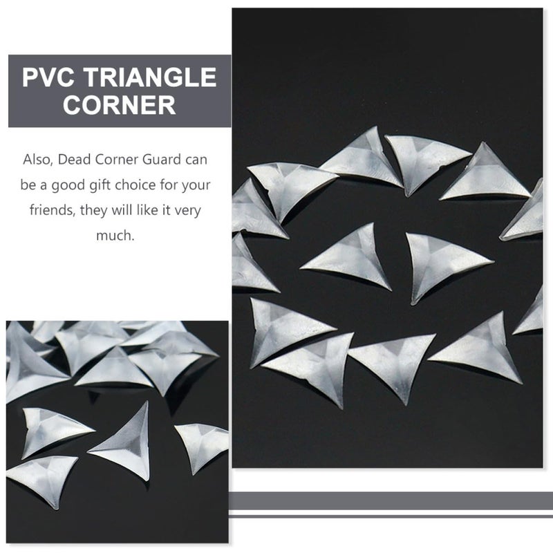250 Pcs PVC Corner Guards Triangle Edge Protectors for Furniture Drawer Cabinet Dustproof Safety Bumper - Image 4
