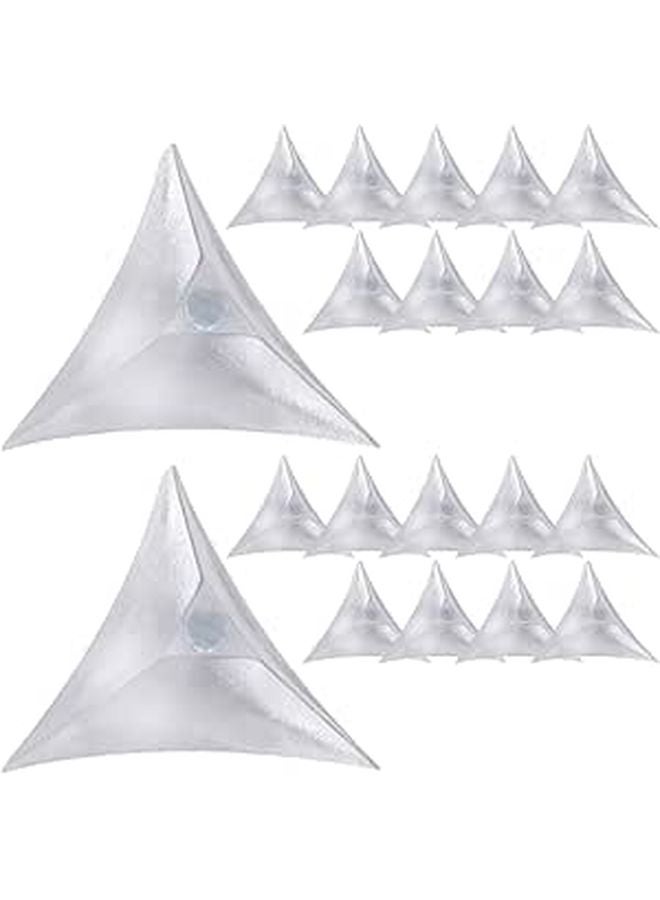 250 Pcs PVC Corner Guards Triangle Edge Protectors for Furniture Drawer Cabinet Dustproof Safety Bumper - Image 1