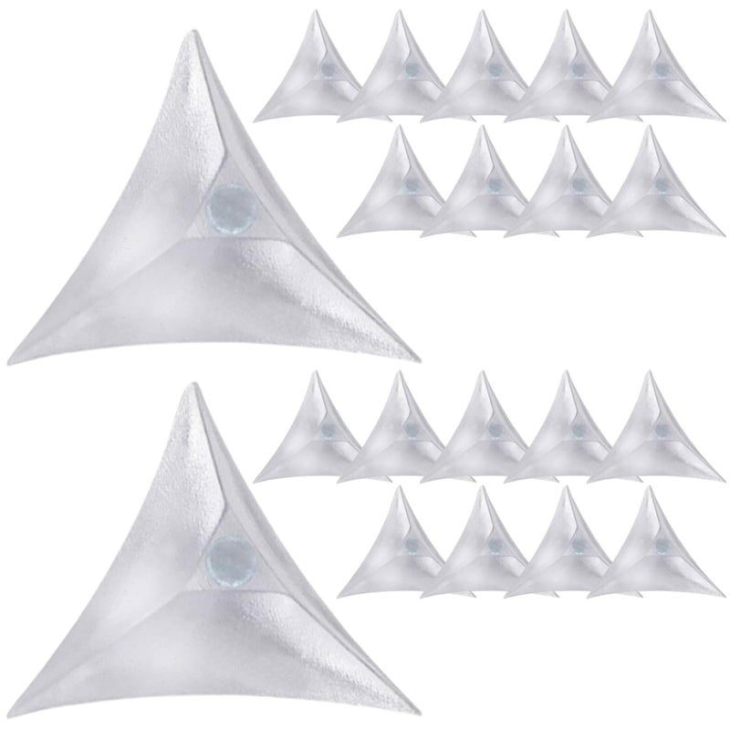 250 Pcs PVC Corner Guards Triangle Edge Protectors for Furniture Drawer Cabinet Dustproof Safety Bumper - Image 2