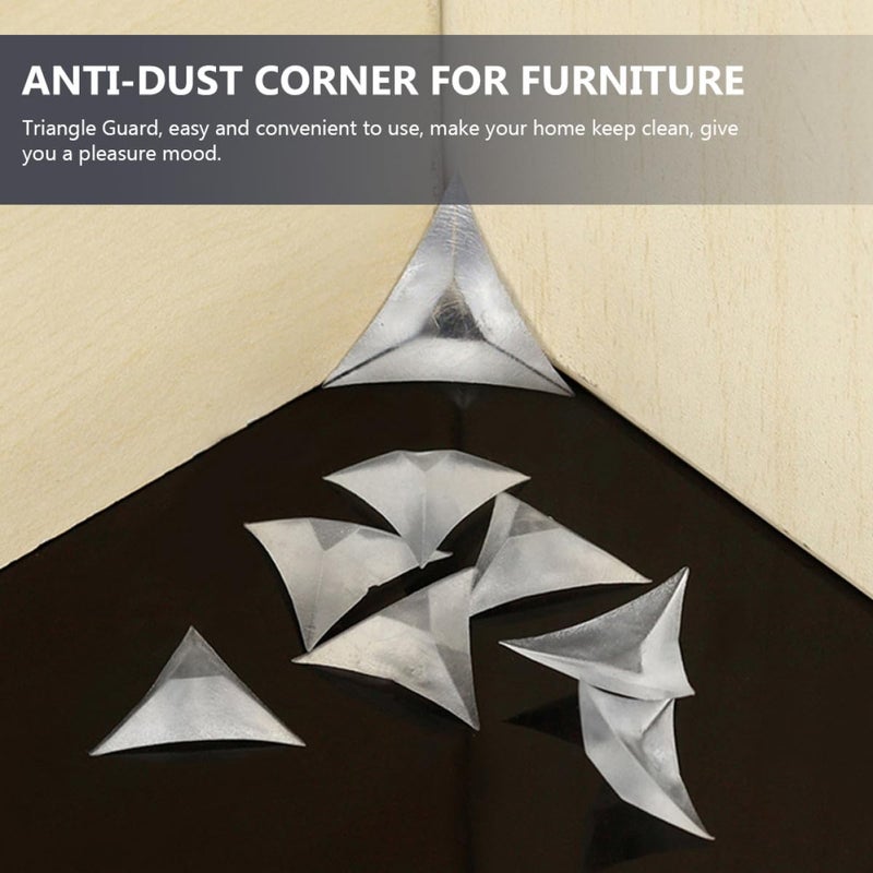 250 Pcs PVC Corner Guards Triangle Edge Protectors for Furniture Drawer Cabinet Dustproof Safety Bumper - Image 5