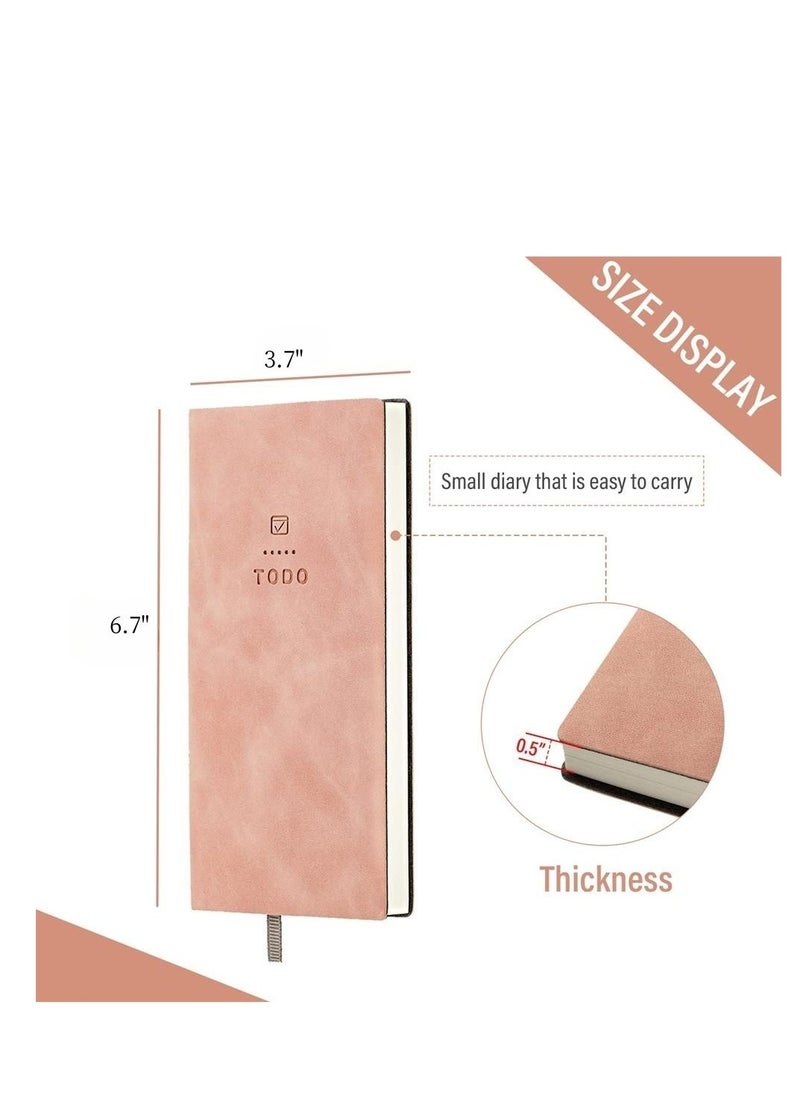 Generic 2 Pcs To Do List Notebook, 196 Pages Soft Leather Pocket Daily Planner to Do List Notepad for Work, Easily Organize Your Tasks And Boost Productivity, Undated Daily Planner for Students  - Image 5
