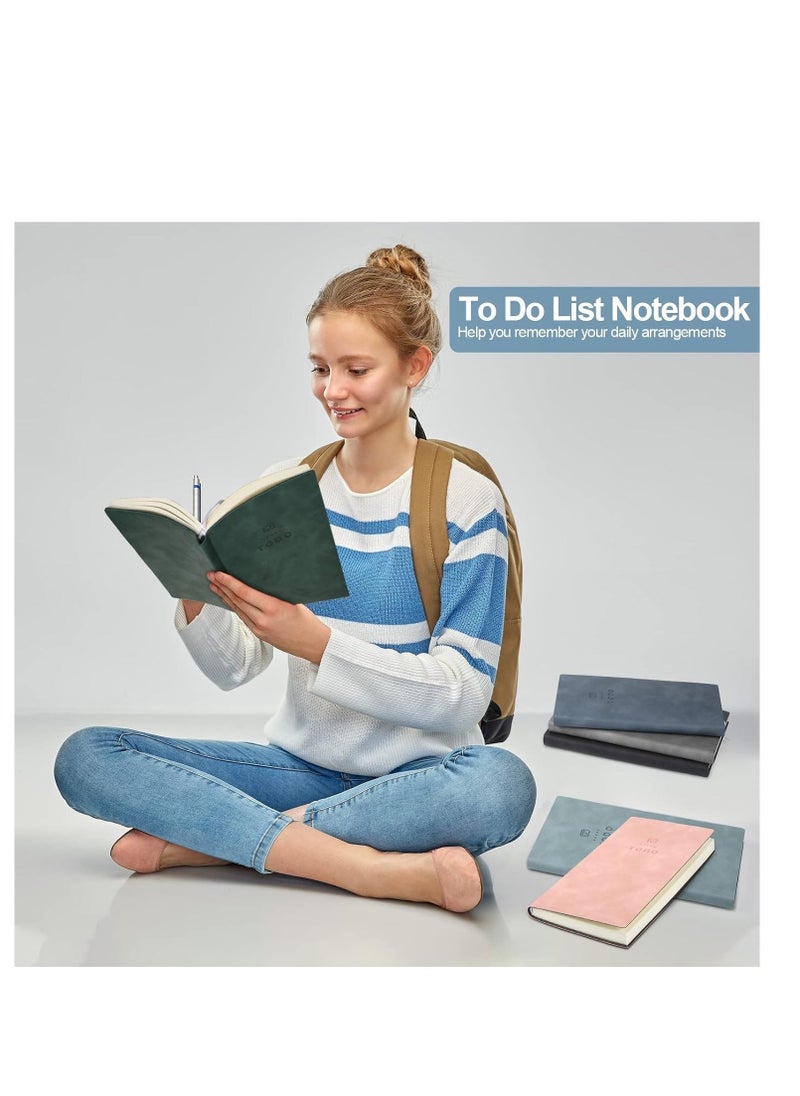 Generic 2 Pcs To Do List Notebook, 196 Pages Soft Leather Pocket Daily Planner to Do List Notepad for Work, Easily Organize Your Tasks And Boost Productivity, Undated Daily Planner for Students  - Image 4
