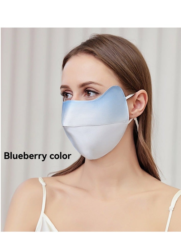 Generic Powder blusher gradual change silk sunscreen mask, sensitive skin, eye protection, full face UV protection - Image 3