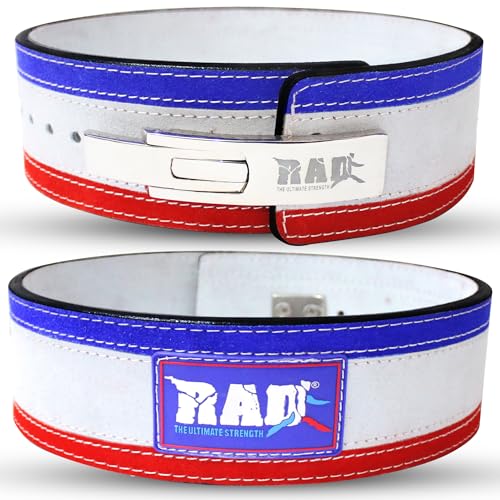 RAD Lever Weight Lifting Gym Belt for Men & Women Size 63 TO107 CM,Thick 10MM & Width 4 Inch Lever Powerlifting Belts for Women Dead Lift Workout Belt Leather Weight Lifting Lever Gym Squat Belt - Image 1