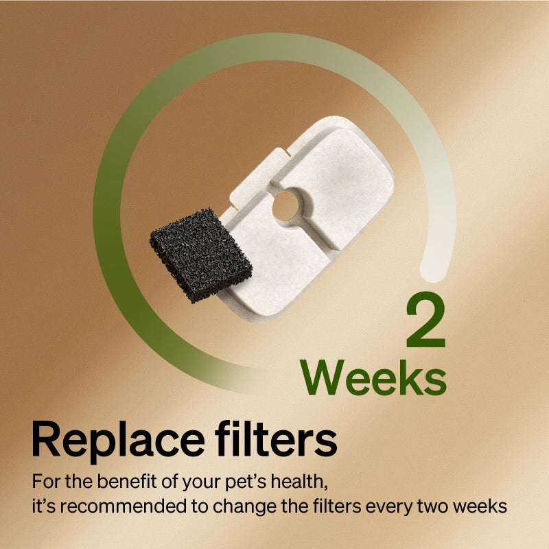 PETLIBRO 4 Packs Replacement Filters for Dockstream Cat Water Fountain PLWF105/PLWF115/PLWF005, 2 Months Set of Replacement Filters for Ultra Quiet Pet Water Fountain - Image 3