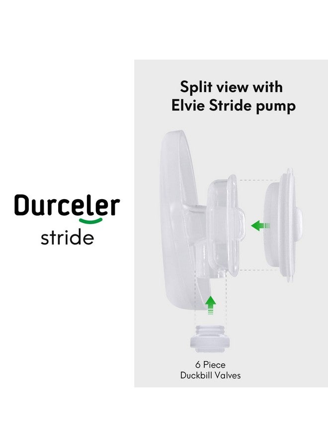 Durceler Replacement 6 Piece Duckbill Valves/Duck Bill Valve Compatible with Elvie Stride Wearable Breast Pump and for Momcozy S9 S10 S12 Pro/Tsrete Pumps, Accessories Made by Durceler, Not Original Parts - Image 4