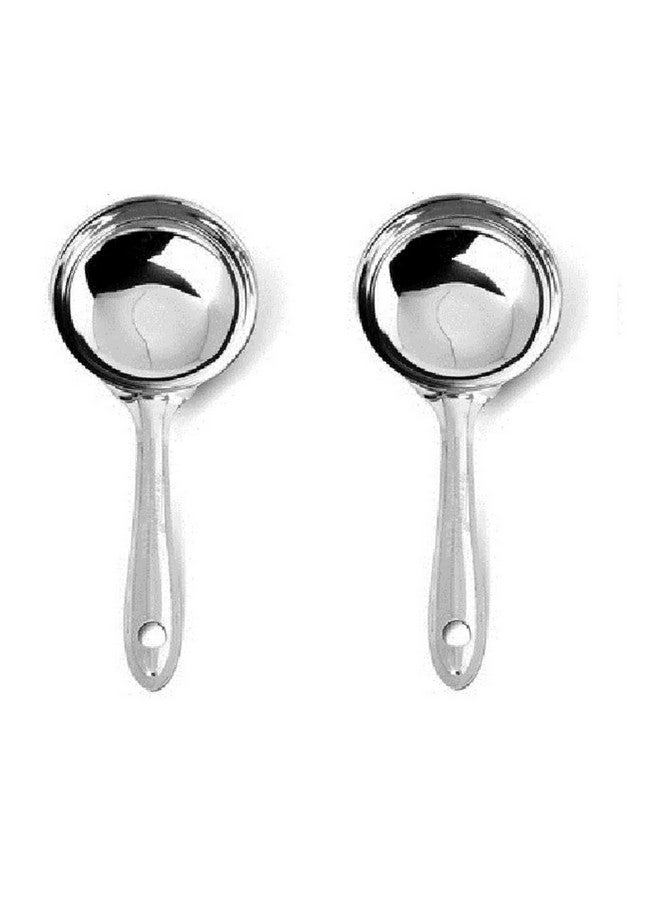 Dynore Round Stainless Steel Dosa Batter Spatula/Dosa Ladle Spoon/Dosa laddle spoodle- Set of 2 - Image 1