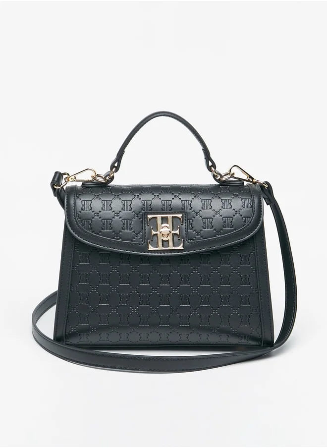 ايل Women's Monogram Embossed Satchel Bag