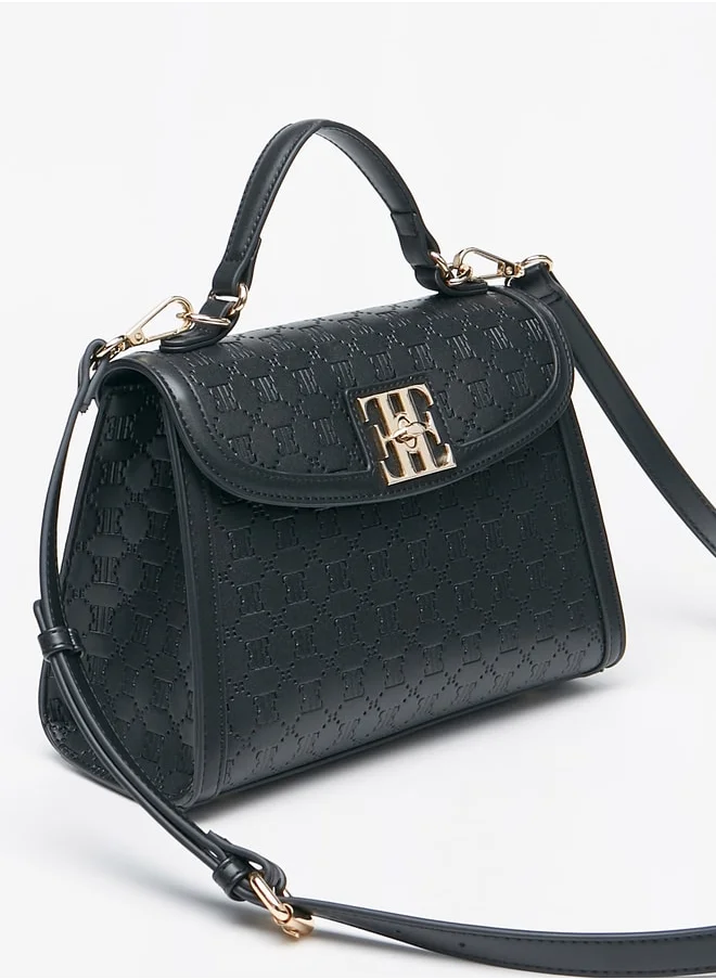 ايل Women's Monogram Embossed Satchel Bag