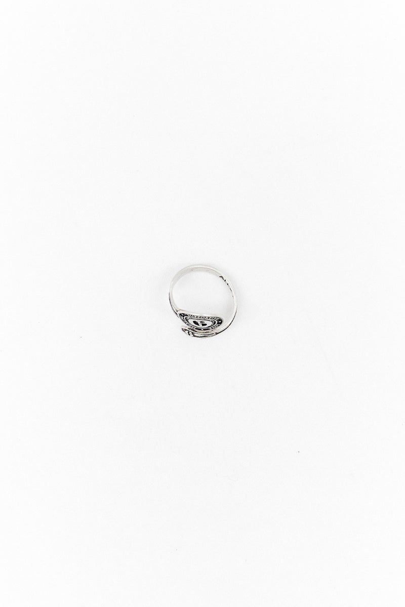 ALEX AND ANI Women Stainless Steel Number 6 Spoon Ring, Sliver  - Image 2