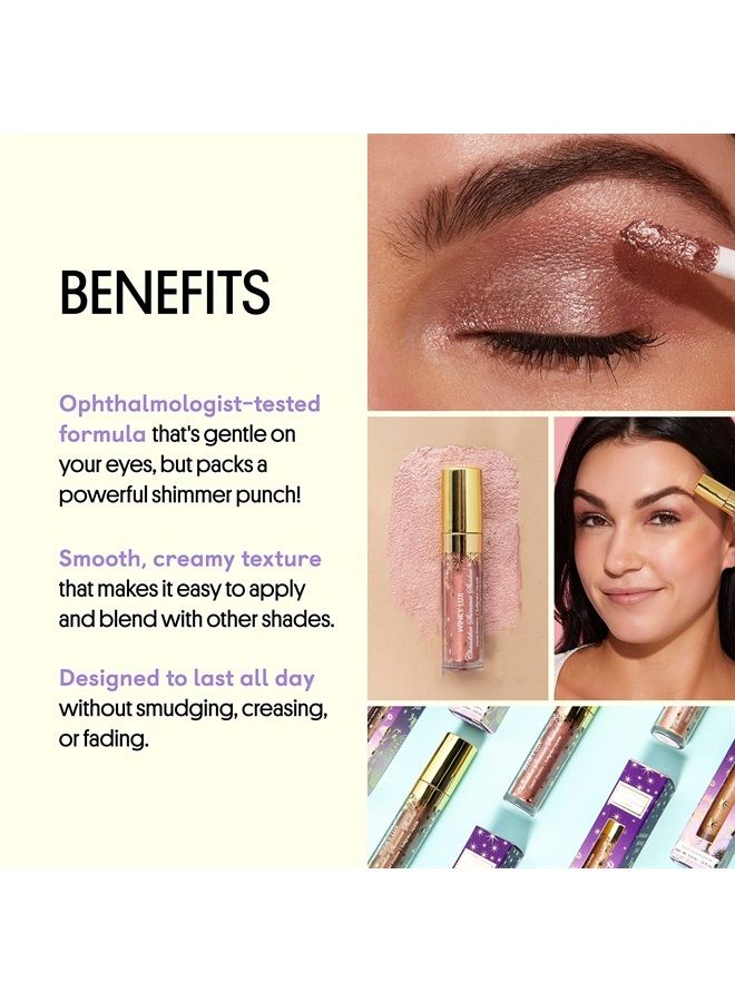Winky Lux Chandelier Shimmer Shadow, Glitter Eyeshadow, Cream Eyeshadow, Liquid Eyeshadow, Rose Gold, Rolly - Image 2