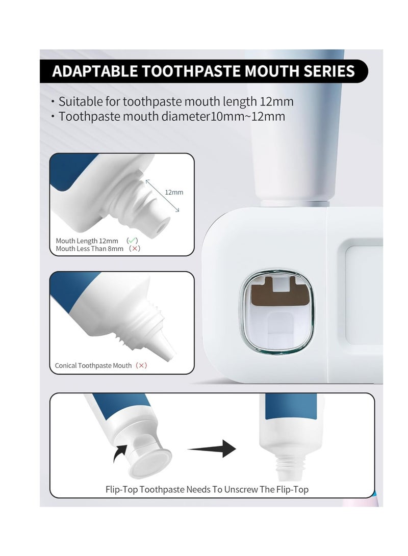 Hihonor Toothbrush Holders, Wall Mounted Electric Toothbrush Holders for Bathrooms 5 Toothbrush Holder Slots with Light, Electric Tooth Brushing Holder & 6 mim Timed Cleaning Bathroom Accessories, Green - Image 4
