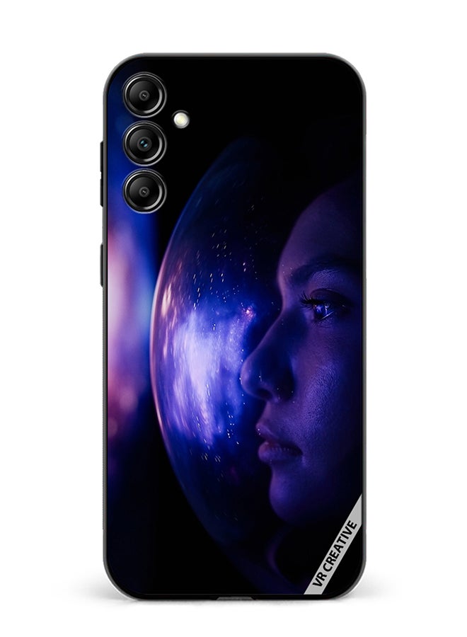 VR CREATIVE Protective Case Cover For Samsung Galaxy A55 Woman Astronaut In Space On Planet Orbit Design Multicolour - Image 1