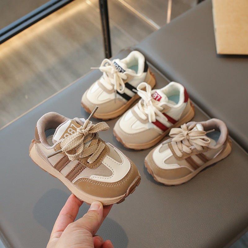Men'S Baby Leather Sneaker 2025 New Children'S Shoes Children'S Casual Breathable Torre Shoes For Learning To Step - Image 2