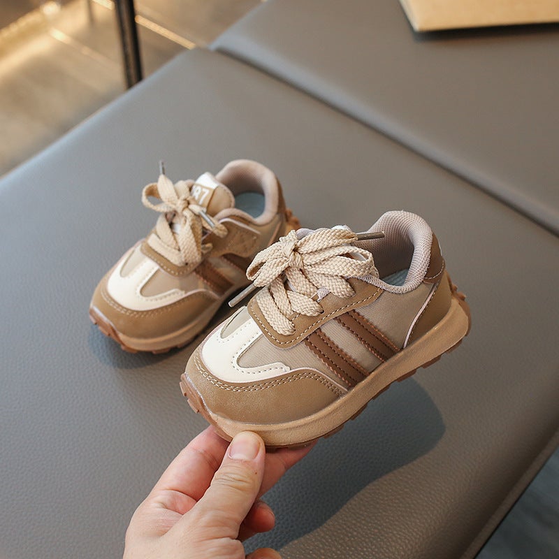 Men'S Baby Leather Sneaker 2025 New Children'S Shoes Children'S Casual Breathable Torre Shoes For Learning To Step - Image 5