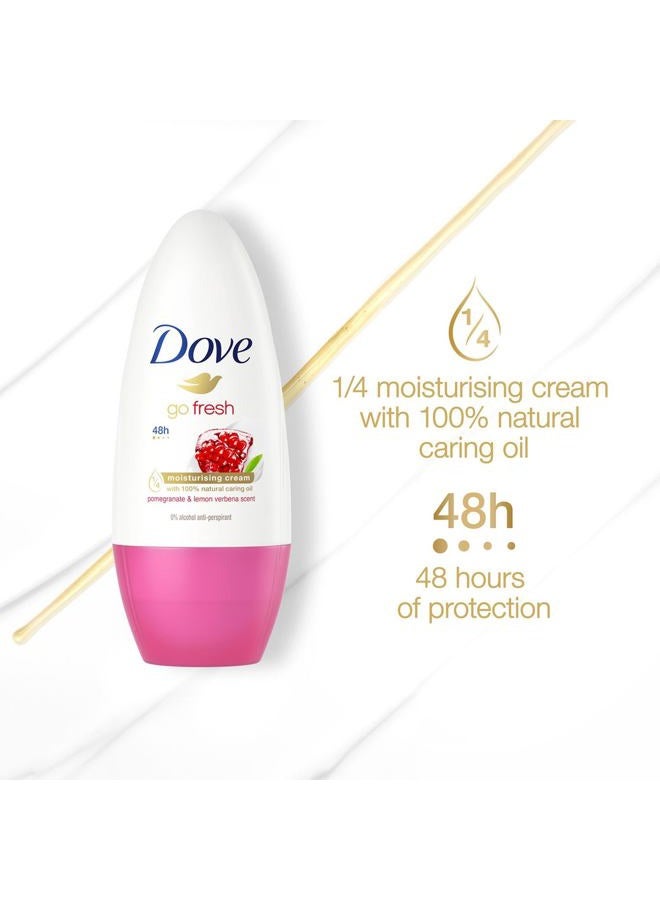 Dove Go Fresh Roll-On Antiperspirant 50Ml Pomegranate & Lemon Verbena 2-Pack - Image 4