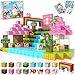 Annexfun Magnetic Blocks 100PCS Building Blocks Unicorn Cubes Toys for Montessori Toddler Christmas Birthday Gifts STEM Sensory Toys for 3 4 9 10 Year Old Girl - Image 3