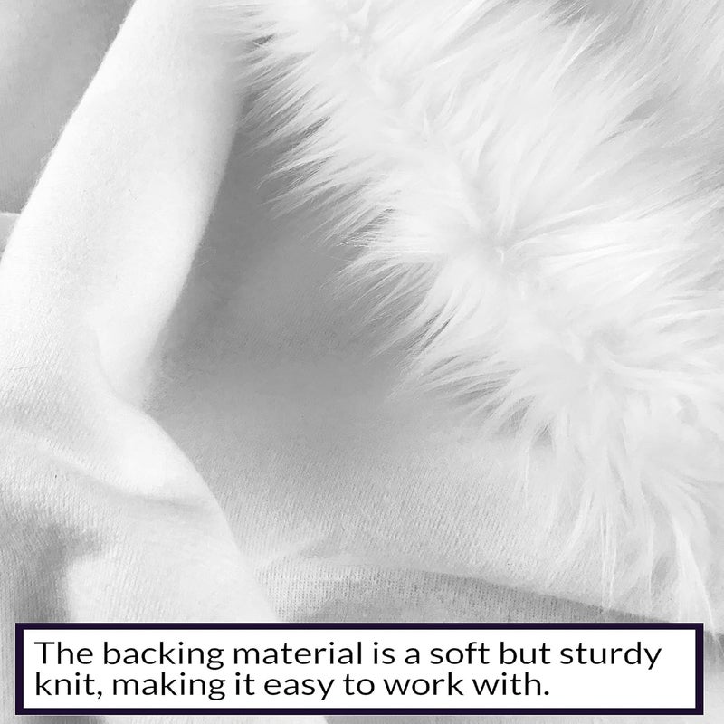 Brownmonkey Solid Fabric Cloth For Baby Photoshoot, Soft Toys Making, Art And Craft,Costume, Dresses, Jackets, Decoration Props Background Mat For Pictures Etc (White, 30X30) - Image 3