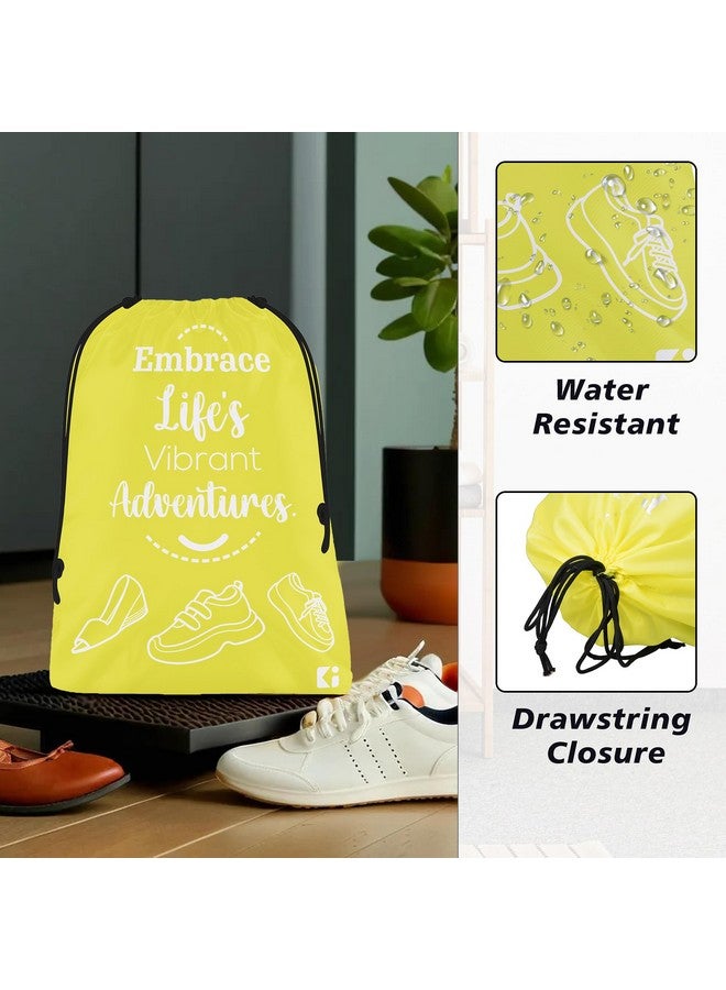 Kuber Industries Kuber Industries Pack of 8 Travel Packing Bags for Clothes|Travel Pouches|Packing Cubes Travel Organizer|Storage Organizer Bags for Travel-Hiking-Adventure|Laundry-Toiletry Bag|Small|Yellow  - Image 2