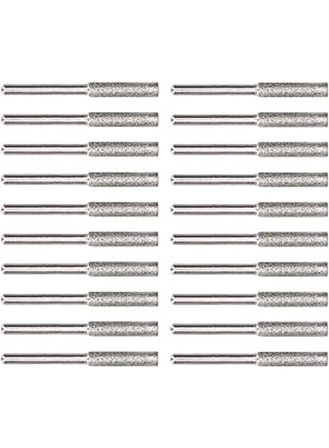 Rotating File Sharpening Tool Kit 4mm Steel Bits For Efficient Cutting And Woodworking Silver - Image 1