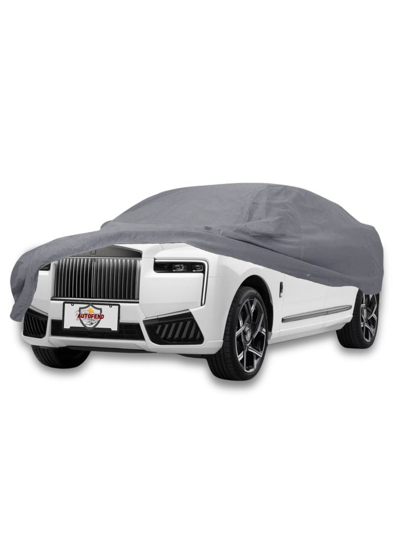 Zipporah All Weather Premium Lightweight 6-Layers Protective Car Cover 210T Compatible for 2020-2025 Rolls Royce Cullian Series II with Left Driver Side Door Zipper, Security Lock and Mirror Pockets - Image 1