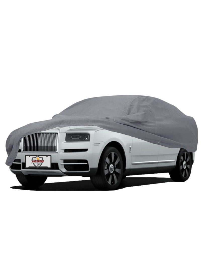 Zipporah All Weather Premium Lightweight 6-Layers Protective Car Cover 210T Compatible for 2020-2025 Rolls Royce Cullian Series II with Left Driver Side Door Zipper, Security Lock and Mirror Pockets - Image 2