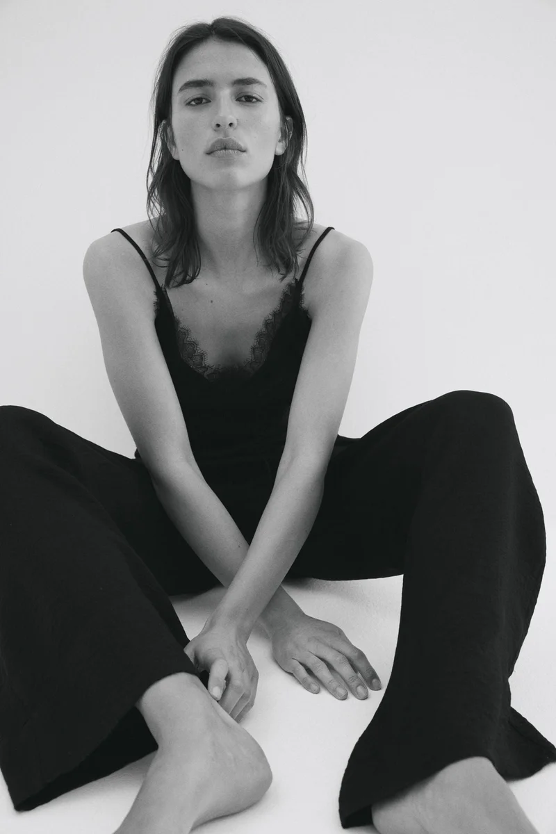 H&M Viscose-blend drawstring trousers