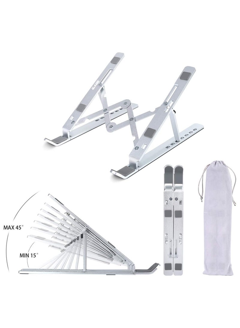 Aluminium Laptop Stand for Desk Adjustable Computer Holder Table, Home and Travel Notebook Stand Reading Holder  - Image 5