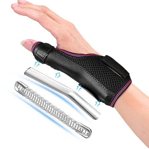 PKSTONE Thumb BraceThumb Spica Splint Adjustable Breathable Wrist SplintHand Brace for Right and Left Hand Pain Relief Thumb Wrist Support for Carpal Tunnel Arthritis Tendonitis Sprains Rose L - Image 2