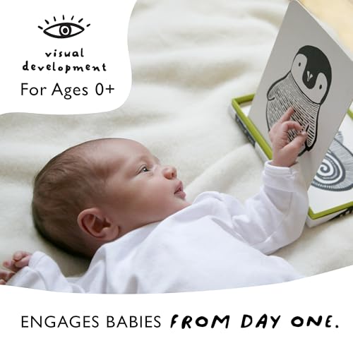 Wee Gallery Art Cards for Baby, Durable High Contrast Black and White Animal Flashcards for Newborns, Brain Development,Tummy Time Essentials for Infant and Toddler - Black and White Animals - Image 3
