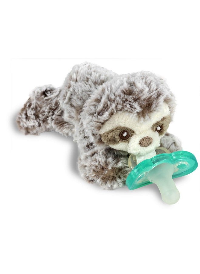 Razbaby - Razbuddy Jollypop Pacifier Holder Wremovable Baby Pacifier 0M+ Bpa Free (Sloth) - Image 1