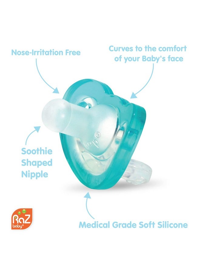 Razbaby - Razbuddy Jollypop Pacifier Holder Wremovable Baby Pacifier 0M+ Bpa Free (Sloth) - Image 1