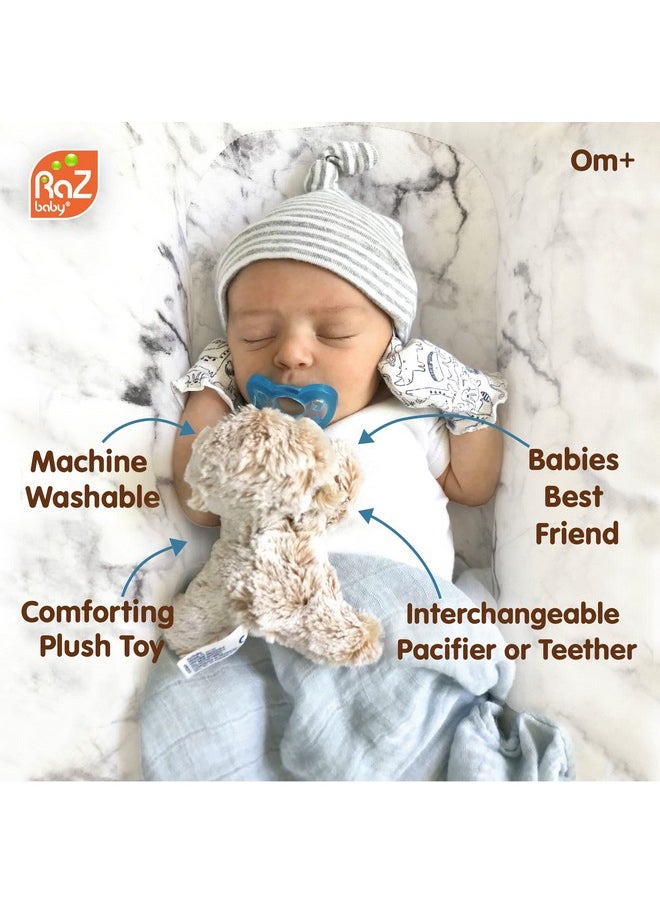Razbaby - Razbuddy Jollypop Pacifier Holder Wremovable Baby Pacifier 0M+ Bpa Free (Sloth) - Image 1