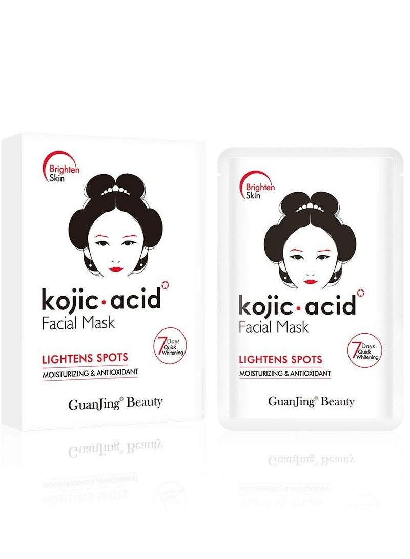Kojic Acid Facial Mask Lightens Spots Moisturizing And Antioxidant