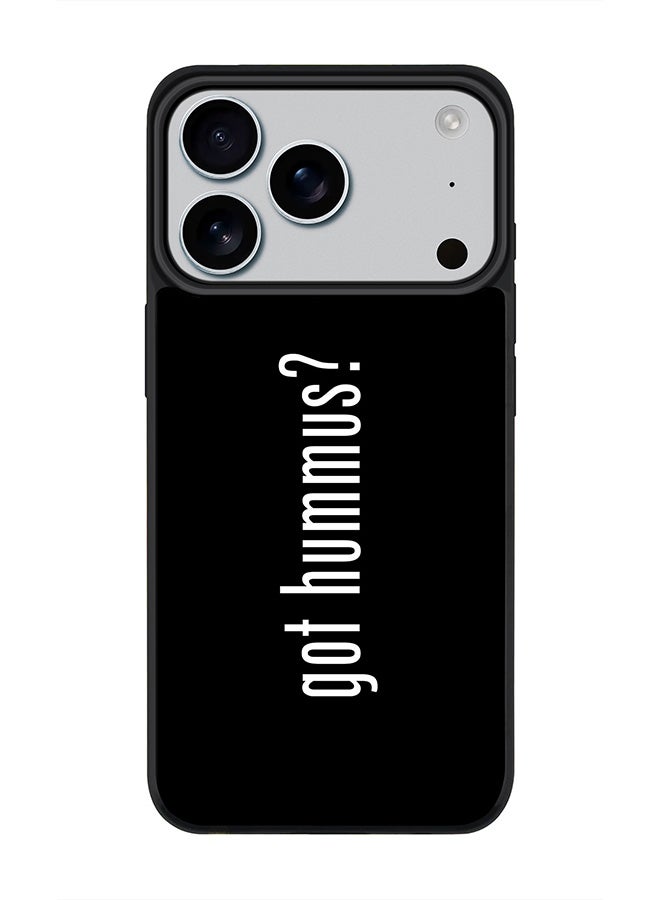 Stylizedd iPhone 17 Pro Case, [Compatible with MagSafe] Slim Magnetic cover Phone Case iPhone 17 Pro -Got Hummus? - Image 1