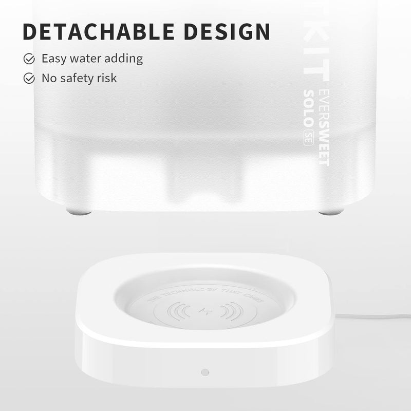 PETKIT مغذيات مياه تلقائية إيفرسويت سولو SE نافورة ذكية للحيوانات الأليفة بيضاء - Image 4