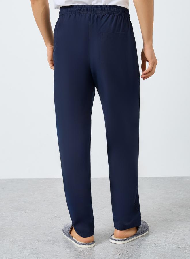 ستايلي بنطلون بيجامة رجالي بقصة مريحة منسوج - Image 4