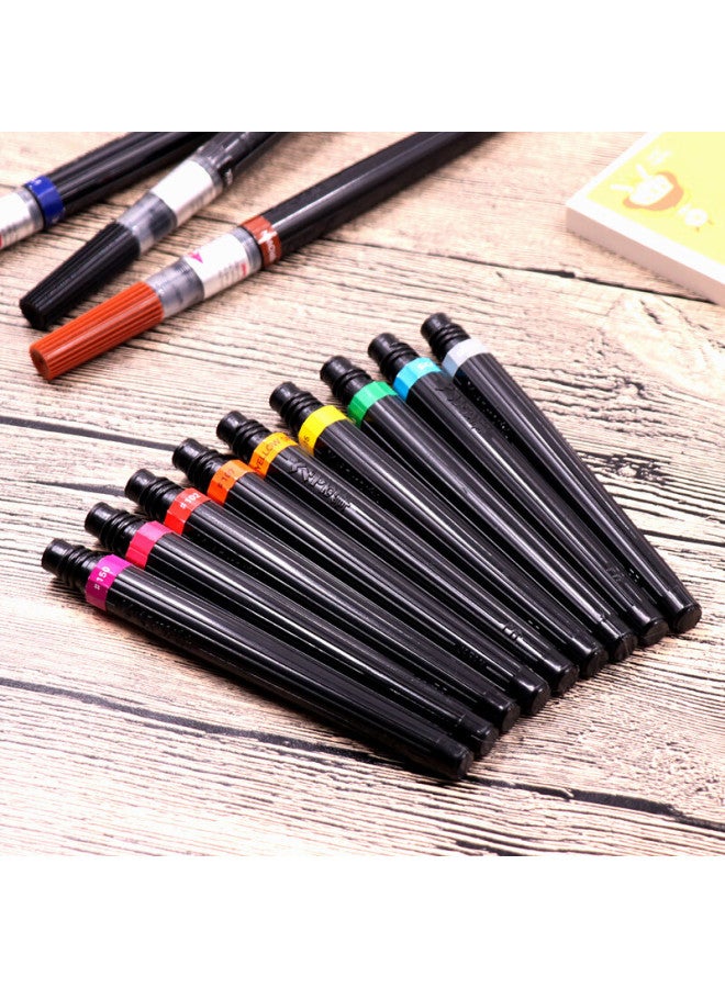 Pentel Colorful Scientific Brush For Chinese Calligraphy And Painting Soft Brush (Compatible With Xgfl) Brush Refill Fr-106X Brown - Image 4