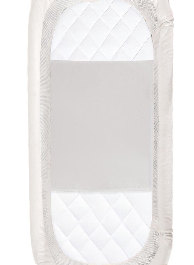 PROMEED 100% Mulberry Silk Bassinet Sleeve for Baby Bald Spots, Preminium 23 Momme Silk Bassinet Half Sheet for Baby Hair Loss(Light Grey) - Image 1